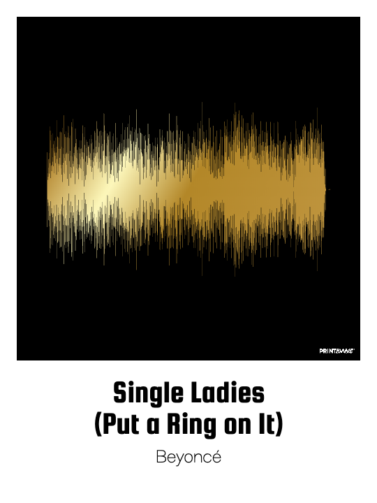 Beyoncé - Single Ladies
(Put a Ring on It) Printawave Unique Design #1689544153792