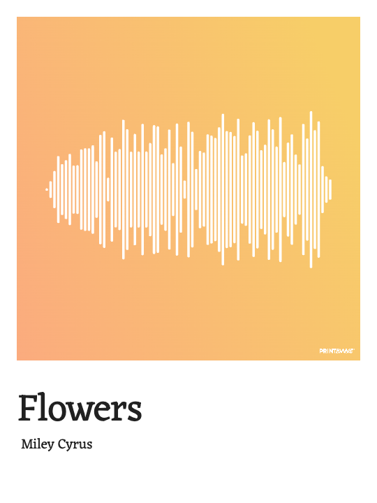Miley Cyrus - Flowers Printawave Unique Design #1690144605038