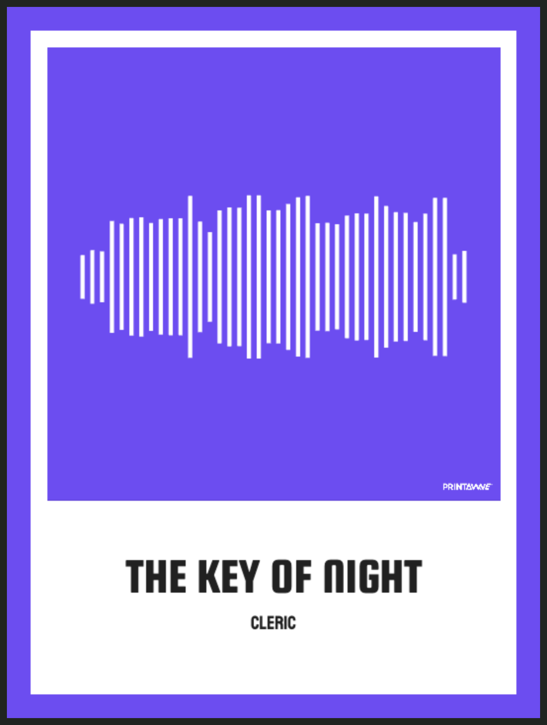 CLERIC - THE KEY OF NIGHT Printawave Unique Design #1688635957850