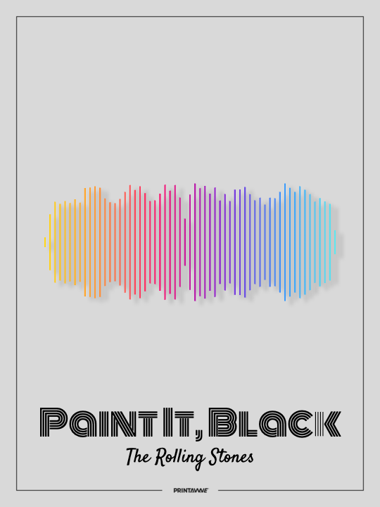 The Rolling Stones - Paint It, Black Printawave Unique Design #1688162077022