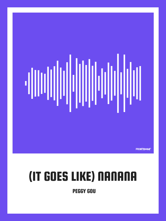 PEGGY GOU - (IT GOES LIKE) NANANA Printawave Unique Design #1689343502754