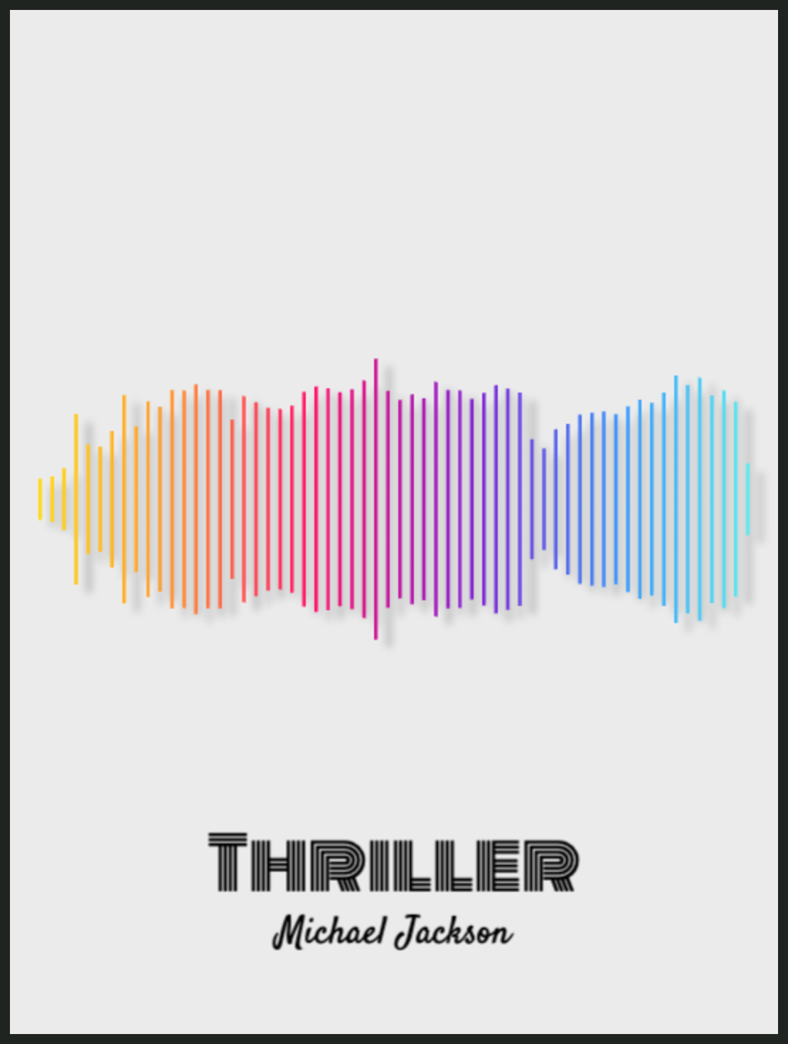 Michael Jackson - Thriller Printawave Unique Design #1685521466864
