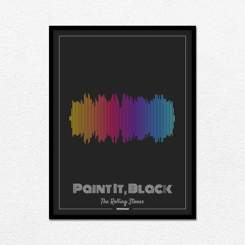 The Rolling Stones - Paint It, Black Printawave Unique Design #1688162024155