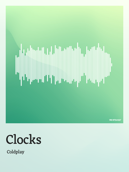 Coldplay - Clocks Printawave Unique Design #1689968972771