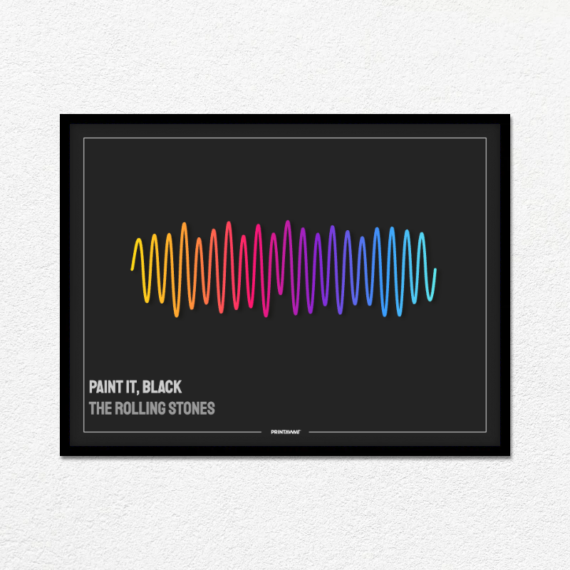 The Rolling Stones - Paint It, Black Printawave Unique Design #1688157610183
