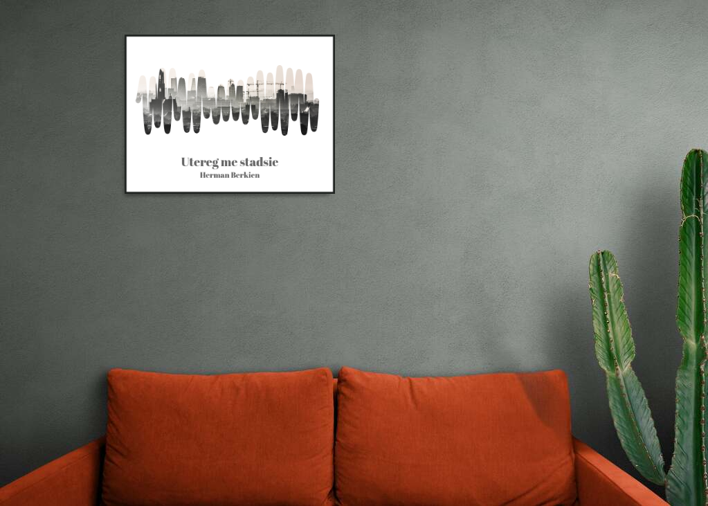 Herman Berkien - Utereg me stadsie Printawave Unique Design #1686327320523