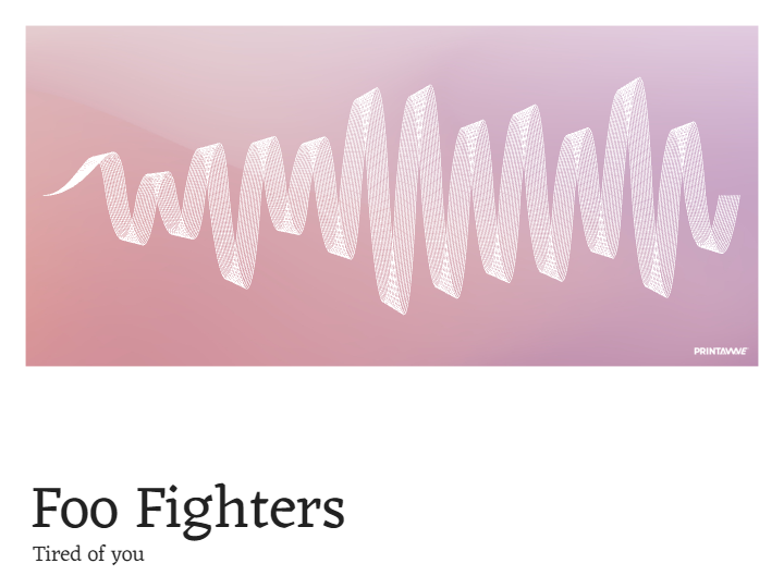 Tired of you - Foo Fighters Printawave Unique Design #1690399335158