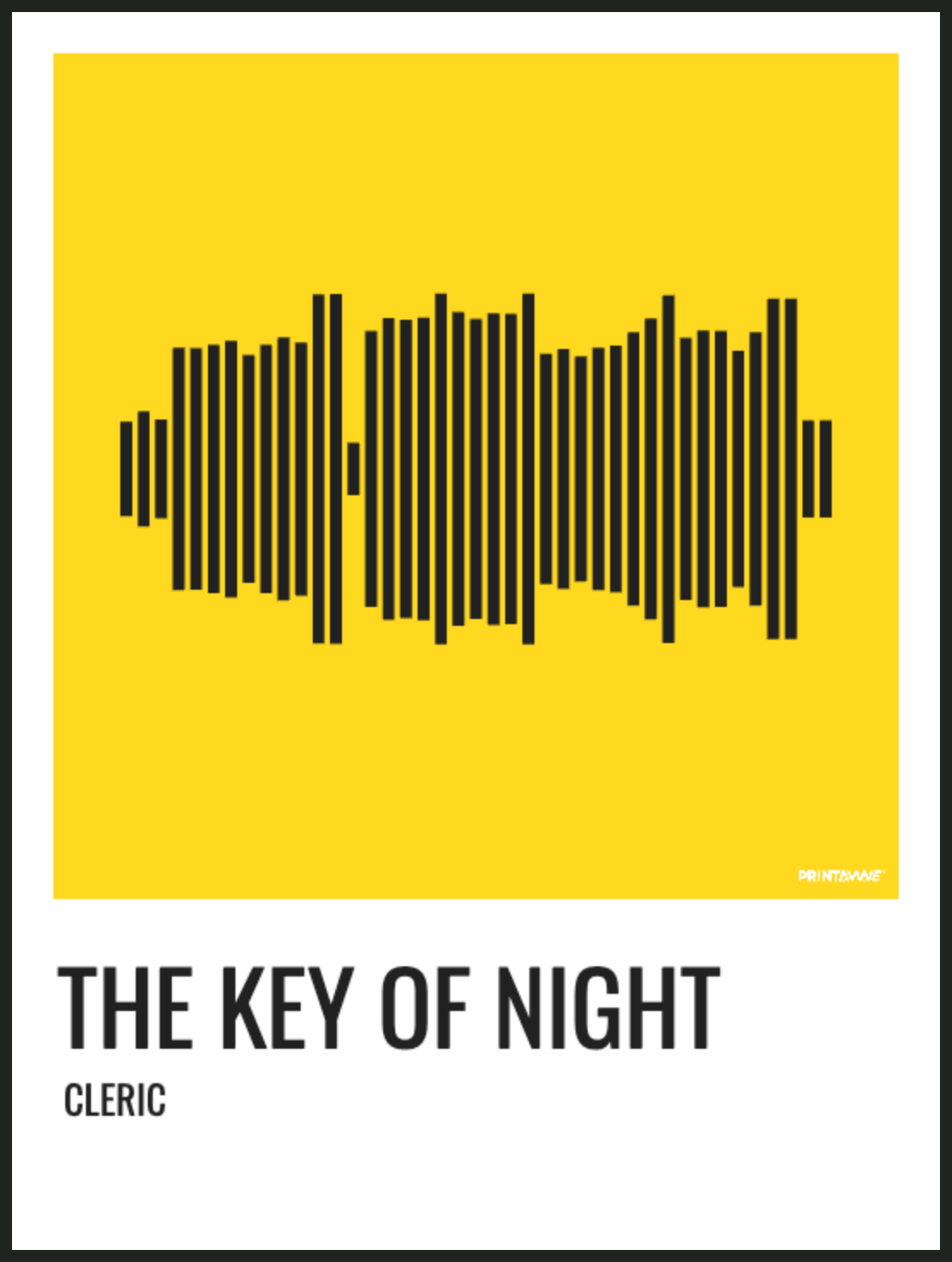 CLERIC - THE KEY OF NIGHT Printawave Unique Design #1688637845966