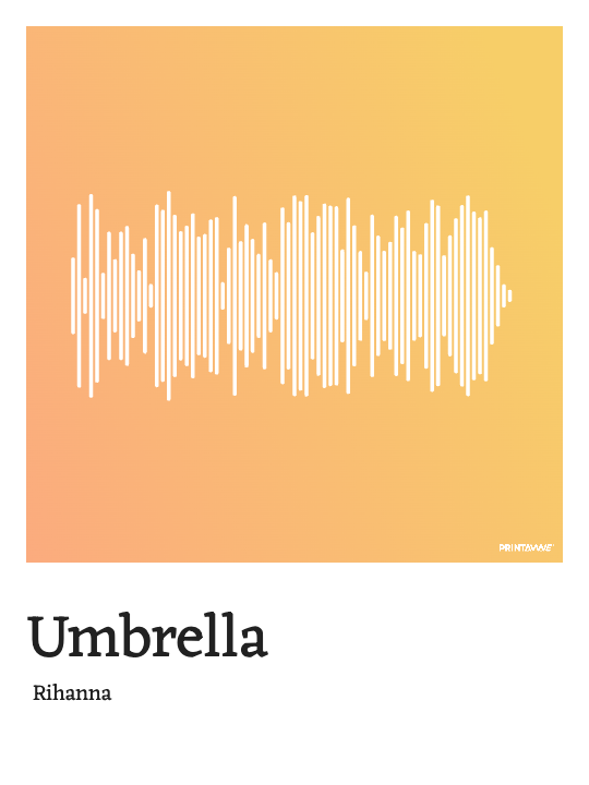 Rihanna - Umbrella Printawave Unique Design #1689544252986