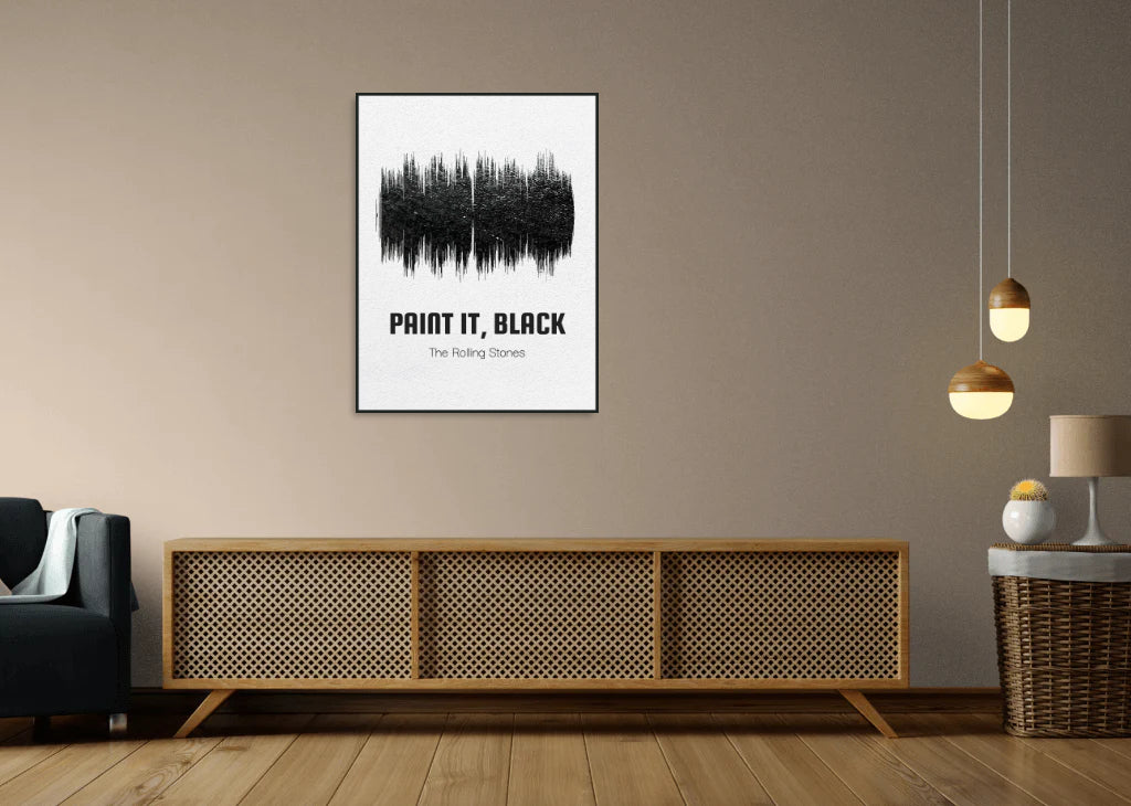 The Rolling Stones - PAINT IT, BLACK Printawave Unique Design #1689370291087