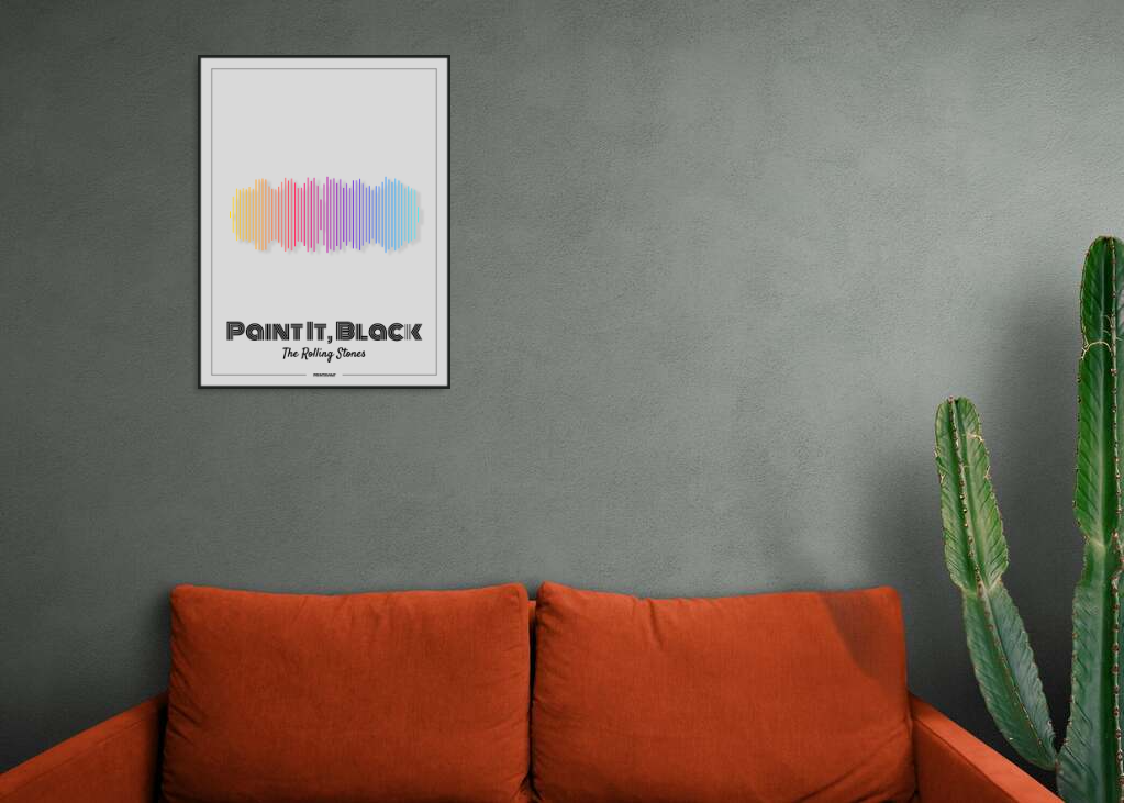 The Rolling Stones - Paint It, Black Printawave Unique Design #1688162077022