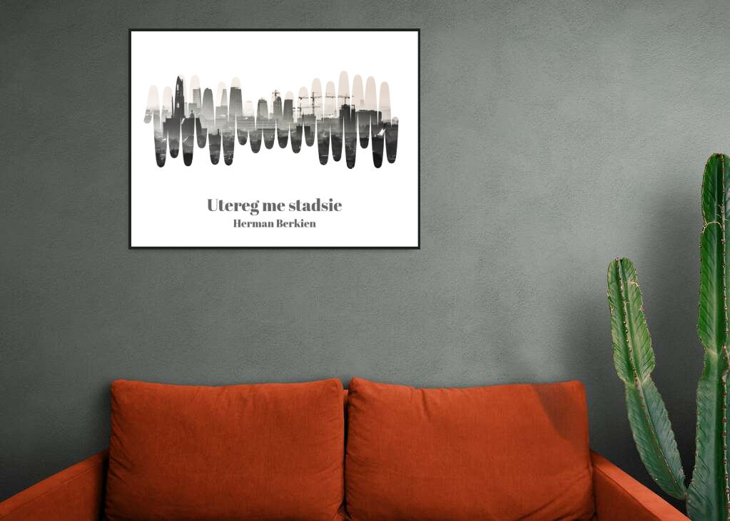 Herman Berkien - Utereg me stadsie Printawave Unique Design #1686327320523