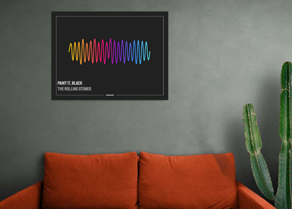 The Rolling Stones - Paint It, Black Printawave Unique Design #1688157610183