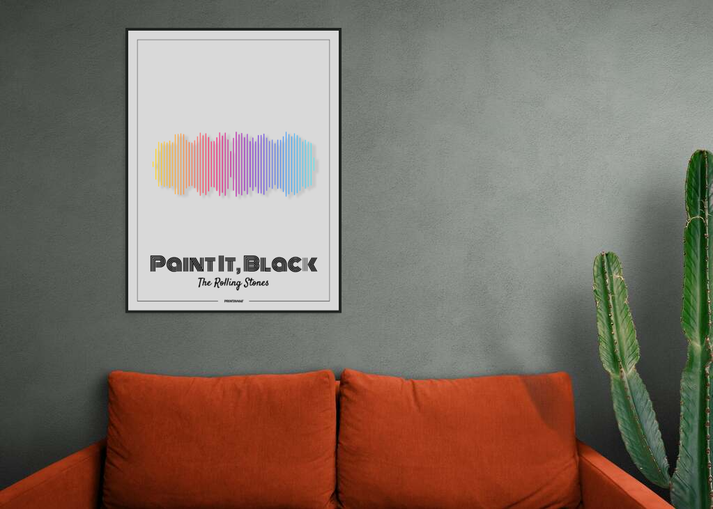 The Rolling Stones - Paint It, Black Printawave Unique Design #1688162077022