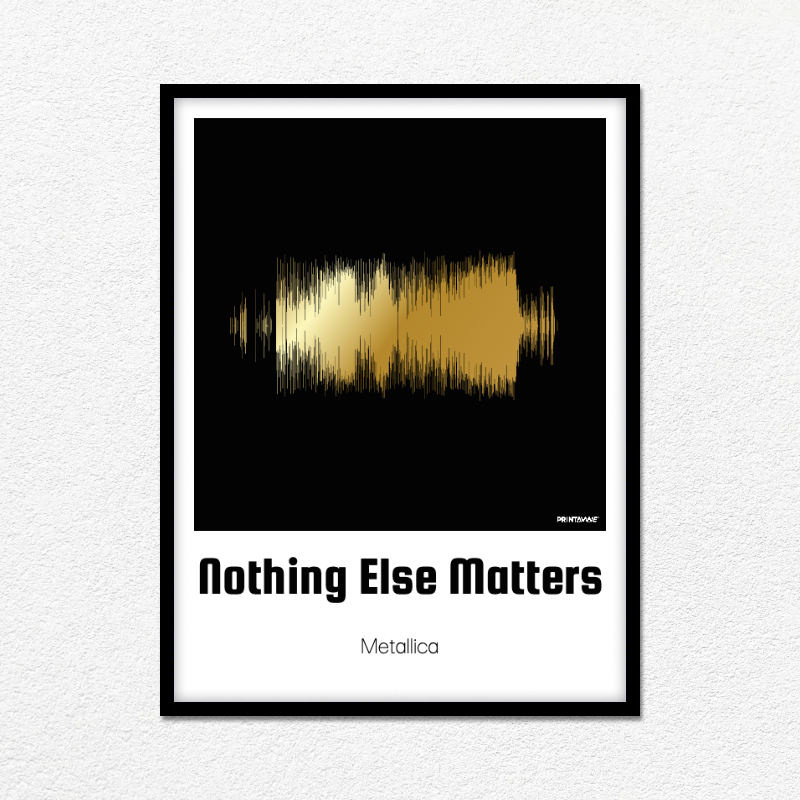Nothing Else Matters Soundwave Art Poster by Metallica