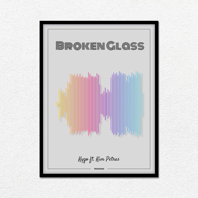 Kygo ft. Kim Petras - Broken Glass Printawave Unique Design #1714824067805