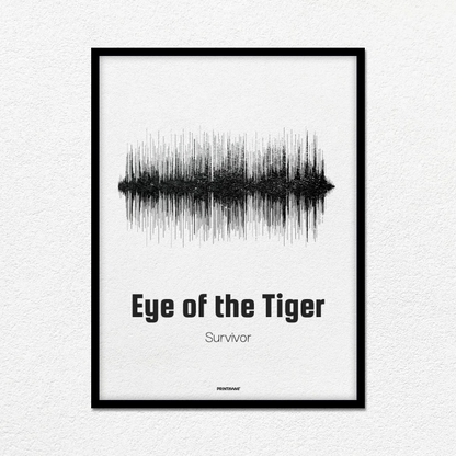 Eye of the Tiger Soundwave Art Poster by Survivor – Printawave