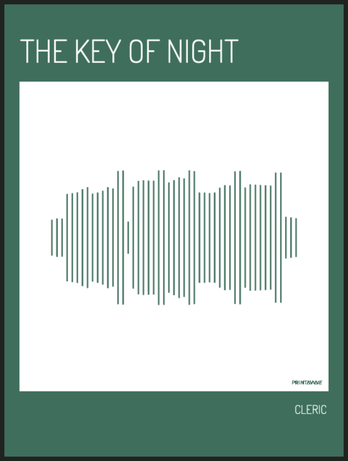 CLERIC - THE KEY OF NIGHT Printawave Unique Design #1688637125576
