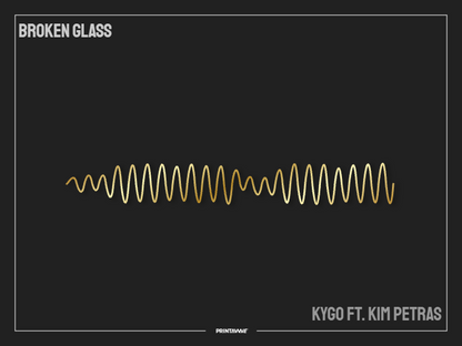 Kygo ft. Kim Petras - Broken Glass Printawave Unique Design #1693475697252