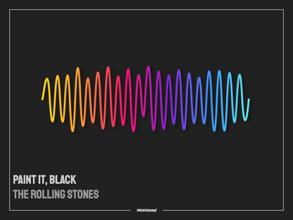 The Rolling Stones - Paint It, Black Printawave Unique Design #1688157610183