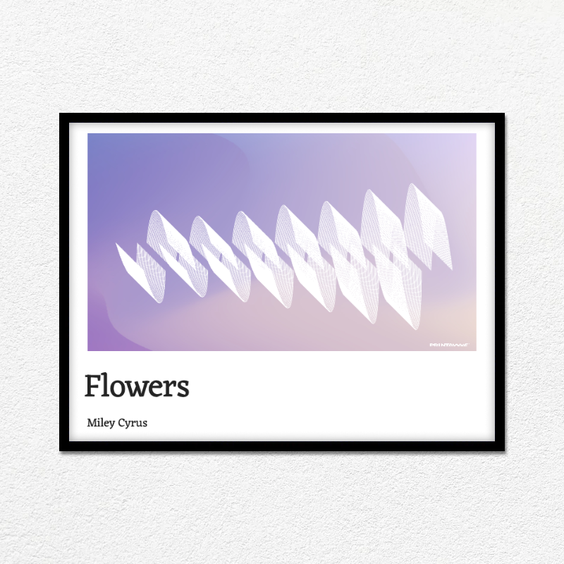 Miley Cyrus - Flowers Printawave Unique Design #1690281832247