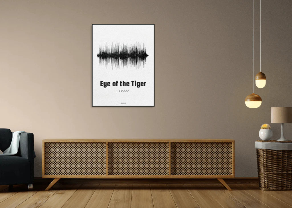 Eye of the Tiger Soundwave Art Poster by Survivor – Printawave