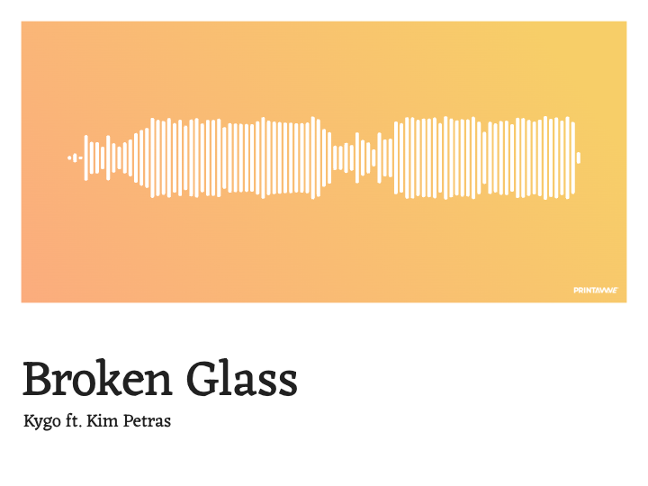 Kygo ft. Kim Petras - Broken Glass Printawave Unique Design #1697791453058