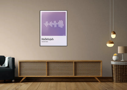 Leonard Cohen - Hallelujah Printawave Unique Design #1690399589443