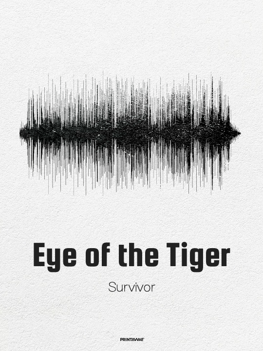 Eye of the Tiger Soundwave Art Poster by Survivor
