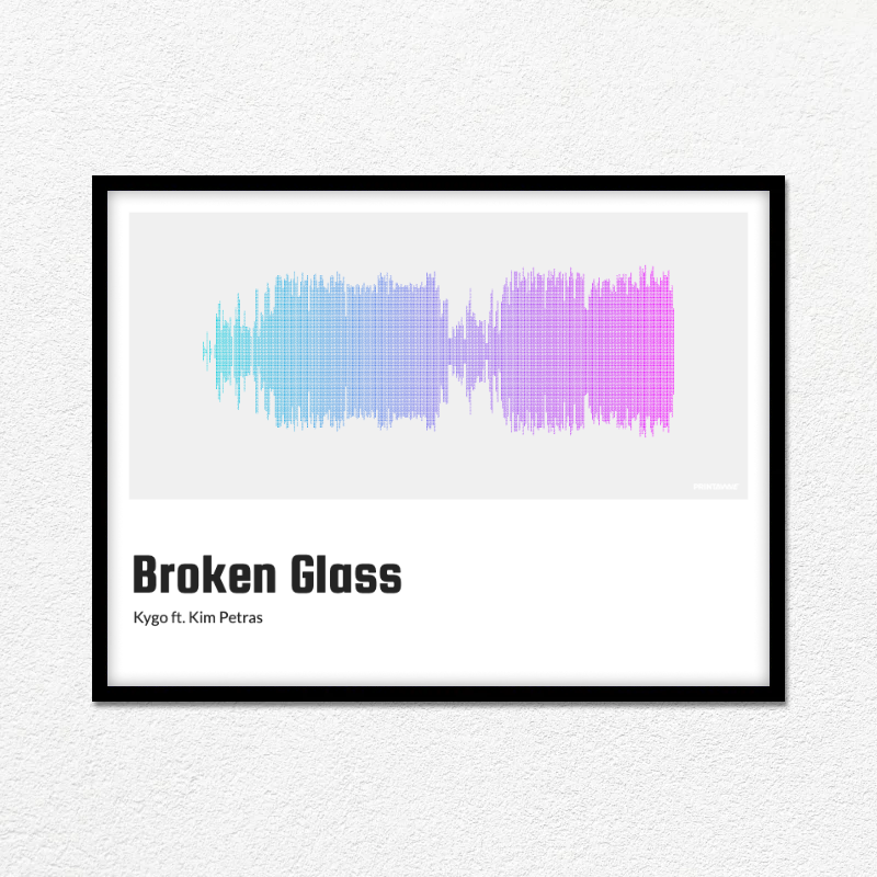 Kygo ft. Kim Petras - Broken Glass Printawave Unique Design #1697791585605