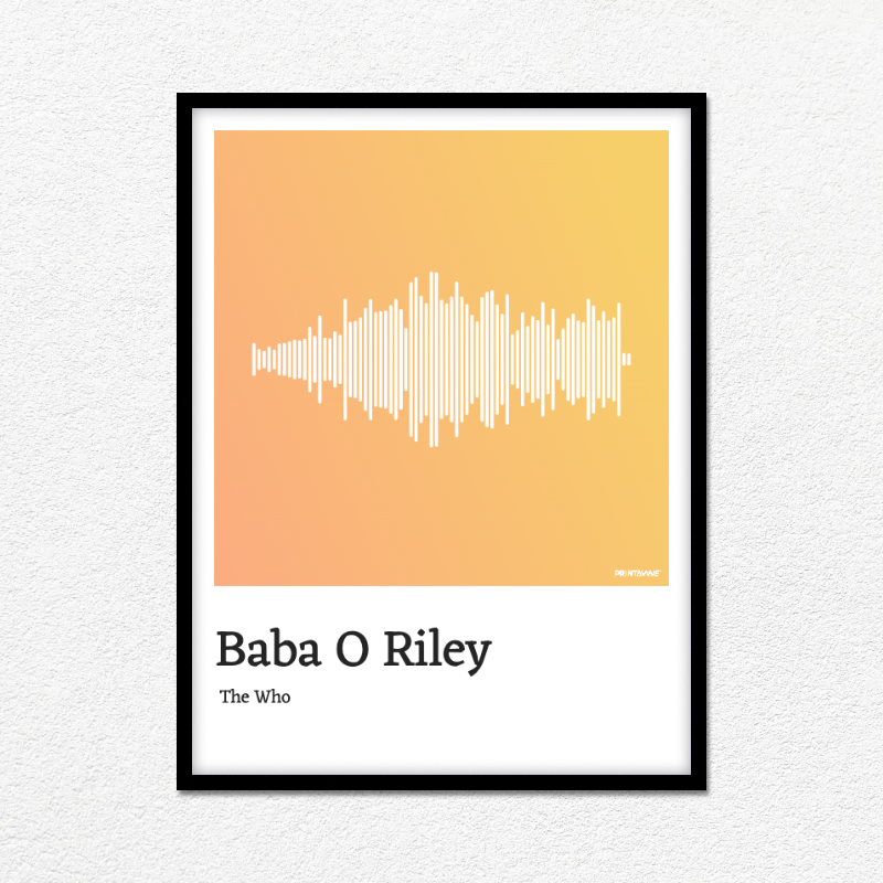 The Who - Baba O Riley Printawave Unique Design #1689543092764