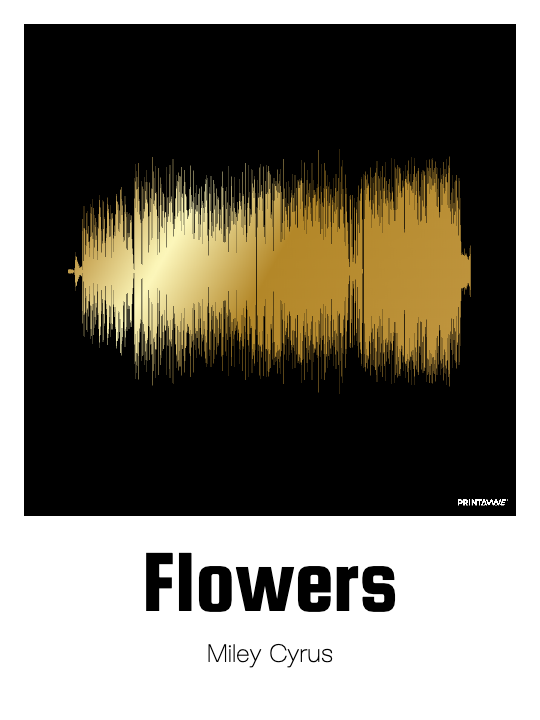 Miley Cyrus - Flowers Printawave Unique Design #1689848111494