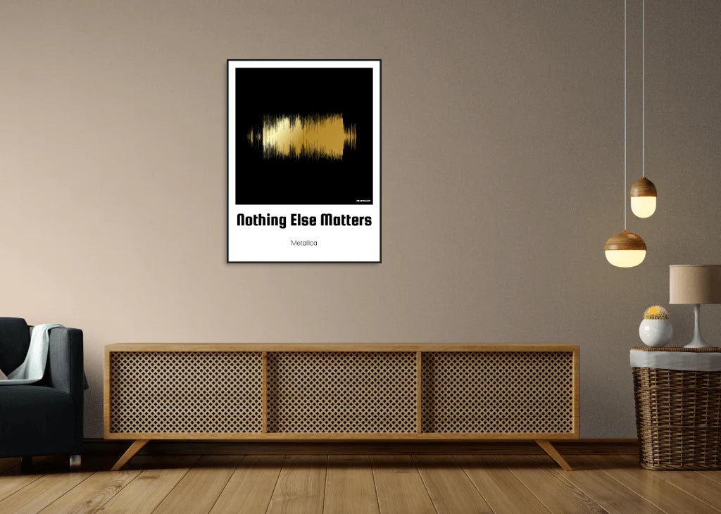 Nothing Else Matters Soundwave Art Poster by Metallica